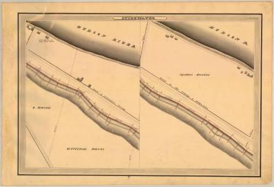 Champlain Canal Survey, Stillwater showing two views of Canal, Davis and Austin 