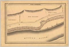 Champlain Canal Survey, Fort Edward showing Saunders and Potter 