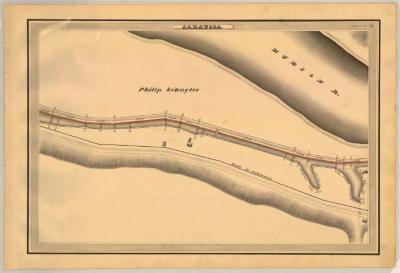 Champlain Canal Survey, Saratoga showing Schuyler and Hudson River 