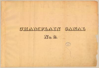 Champlain Canal Survey, title page 