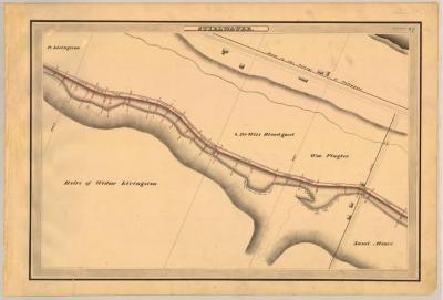 Champlain Canal Survey, Stillwater showing Livingston and Moore 