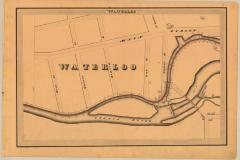 Cayuga and Seneca Canal Survey, Waterloo showing Town of Waterloo, Seneca River and Main Street 