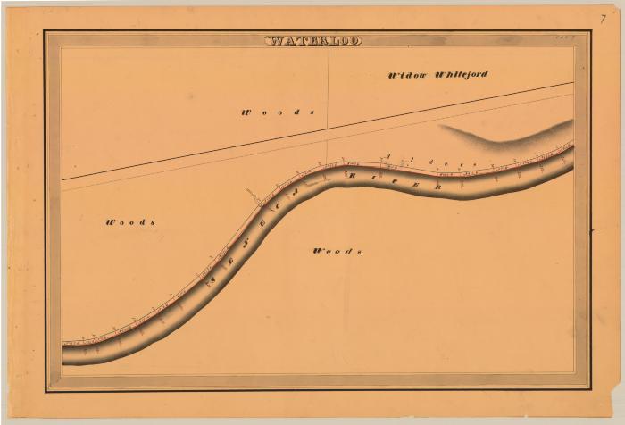 Cayuga and Seneca Canal Survey, Waterloo showing Woods and Whiteford 