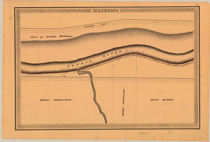 Cayuga and Seneca Canal Survey, Waterloo showing Williams and Kistler 