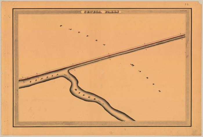 Cayuga and Seneca Canal Survey, Seneca Falls showing Seneca River and Cayuga Marsh 