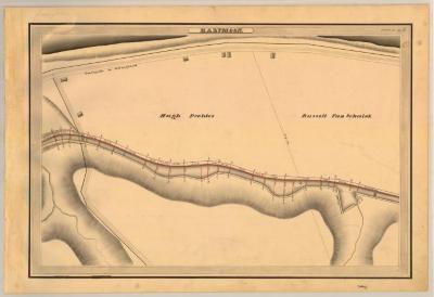 Champlain Canal Survey, Halfmoon showing Peebles and Van Schaick 