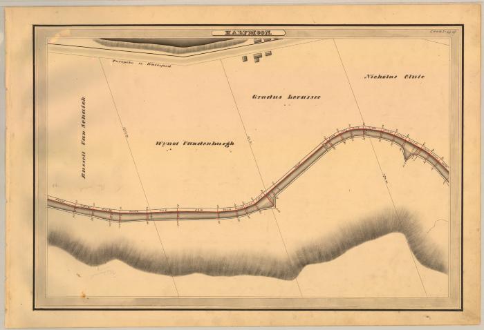Champlain Canal Survey, Halfmoon showing Vandenburgh and Clute 
