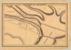 Champlain Canal Survey, Waterford and Watervliet showing Upper Sprout of Mohawk, Dam and Islands 