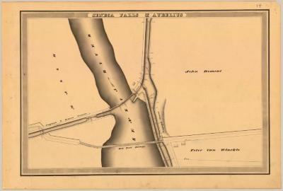 Cayuga and Seneca Canal Survey, Seneca Falls and Aurelius showing Cayuga and Seneca Canal and Old Toll Bridge 