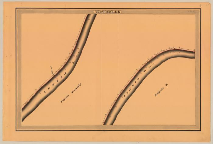 Cayuga and Seneca Canal Survey, Waterloo showing Township and Seneca River 