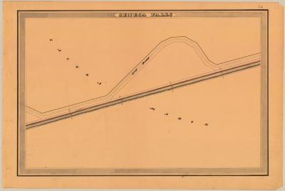 Cayuga and Seneca Canal Survey, Seneca Falls showing Cayuga Marsh and Old Road 