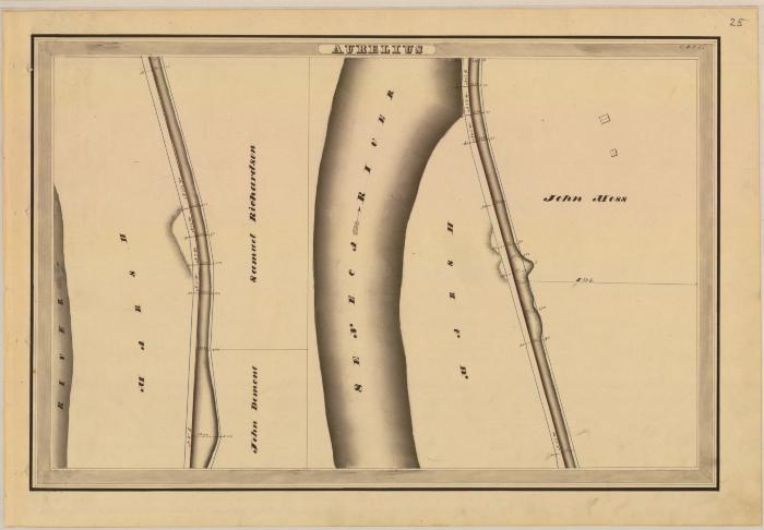 Cayuga and Seneca Canal Survey, Aurelius showing Richardson and Moss 
