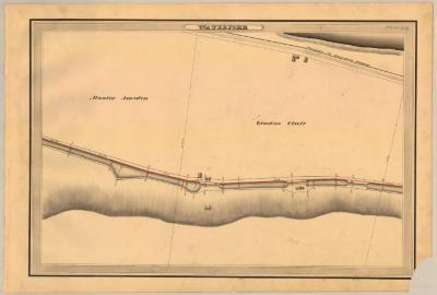 Champlain Canal Survey, Waterford showing Amsden and Clute 