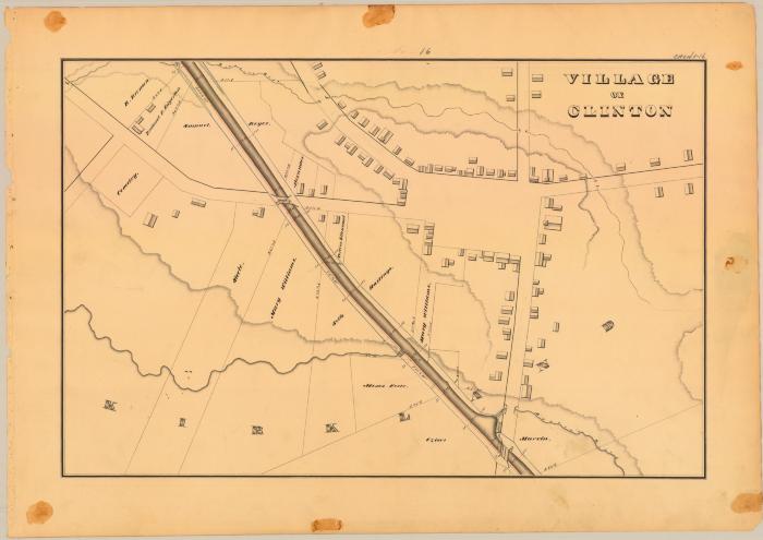 Chenango Canal Survey, Kirkland showing Village of Clinton 