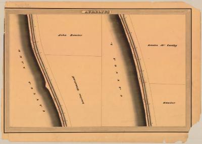 Cayuga and Seneca Canal Survey, Aurelius showing Olmstead and McCarthy 
