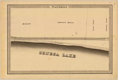 Cayuga and Seneca Canal Survey, Waterloo showing Turnpike and Seneca Lake 