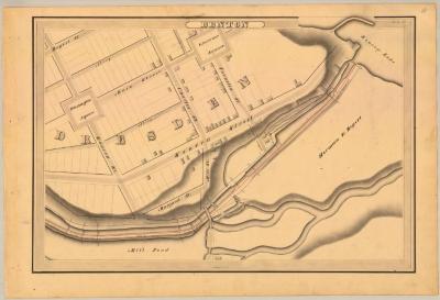 Crooked Lake Canal Survey, Benton showing Dresden, Mill Pond and Seneca Lake 