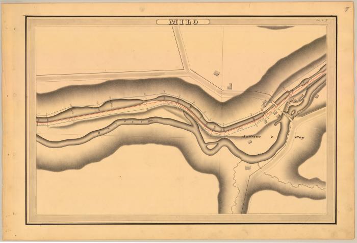 Crooked Lake Canal Survey, Milo showing Outlet, Andrews and Way 