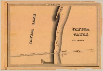 Cayuga and Seneca Canal Survey, Aurelius showing Cayuga Lake, Cayuga Canal and Cayuga Bridge 