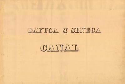 Cayuga and Seneca Canal Survey, title page 