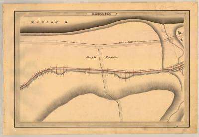 Champlain Canal Survey, Halfmoon showing Peebles and Road to Waterford 