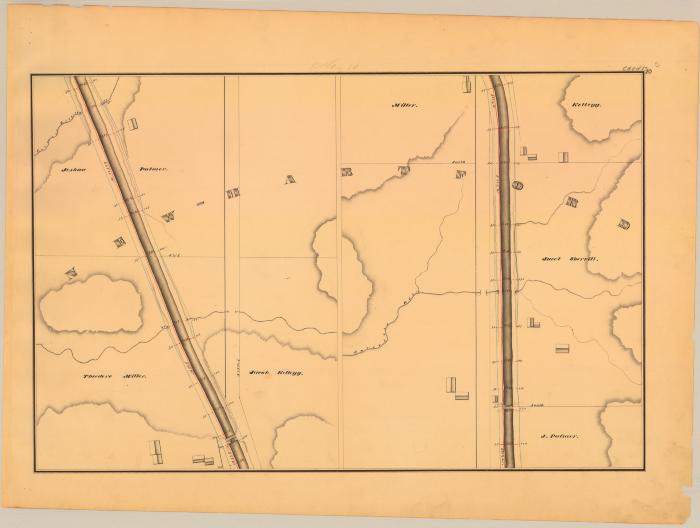Chenango Canal Survey, New Hartford showing Miller and Kellogg 