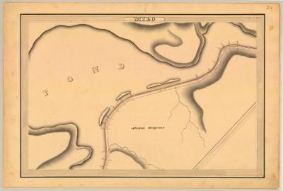 Crooked Lake Canal Survey, Milo showing large pond and Wagoner 