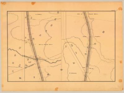 Chenango Canal Survey, New Hartford and Kirkland showing Town Line, Hecox Brook and Lock No. 16 