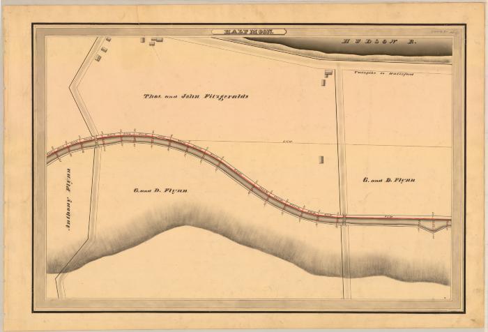 Champlain Canal Survey, Halfmoon showing Fitzgeralds and Flynn 
