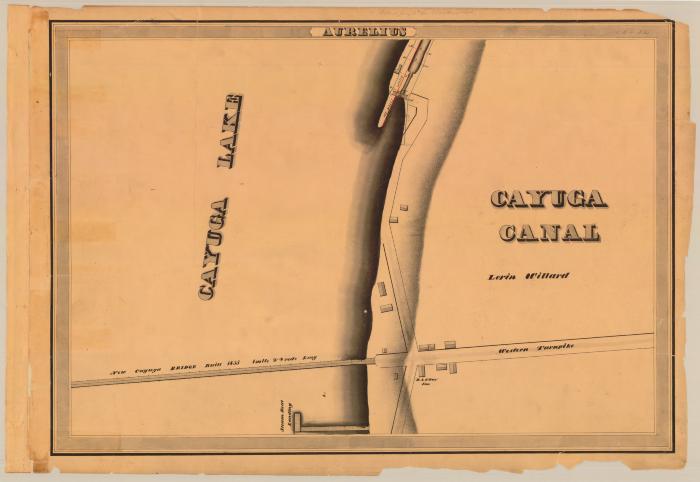 Cayuga and Seneca Canal Survey, Aurelius showing Cayuga Lake, Cayuga Canal and Cayuga Bridge 