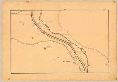 Chenango Canal Survey, Madison showing Oriskany Creek and Lock No. 67 and 68 