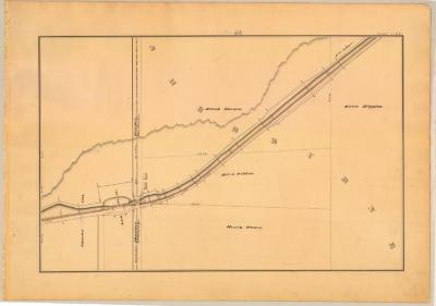 Chenango Canal Survey, Sherburne showing Madison and Chenango County Line, Hamilton and Sherburne Town Line and Lock No. 83 