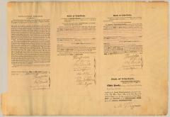 Certificate authenticating Erie Canal Survey map and field notes