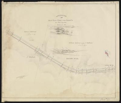 Map showing the Erie Canal from Boonville to Port Leyden