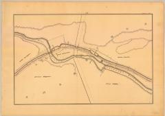 Chenango Canal Survey, Sherburne showing East Branch of the Chenango River and Lock No. 84 and 85 