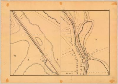 Chenango Canal Survey, Madison showing Howard’s Pond and Lock No. 74 and 75 