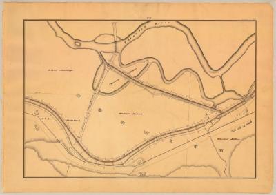 Chenango Canal Survey, Norwich showing Chenango River Feeder and Lock No. 92 