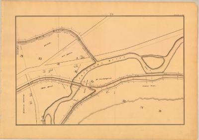 Chenango Canal Survey, Sherburne showing Feeder, Mad Brook, Chenango River and Lock No. 88 