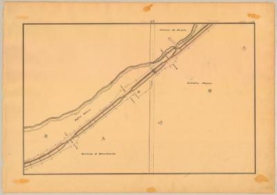 Chenango Canal Survey, Eaton showing Chenango River and Lock No. 77, 78, and 79 