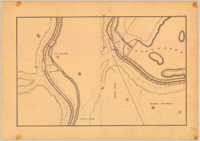 Chenango Canal Survey, Madison showing two views of Canal, Gray’s Pond and Lock No.69 and 70 