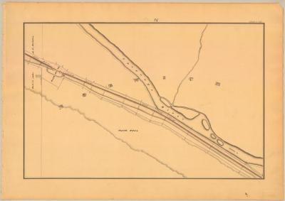 Chenango Canal Survey, Norwich showing Chenango River and Lock No.89 