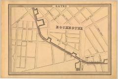 Erie Canal Survey, Gates showing Hill Street and Buffalo Street in Rochester