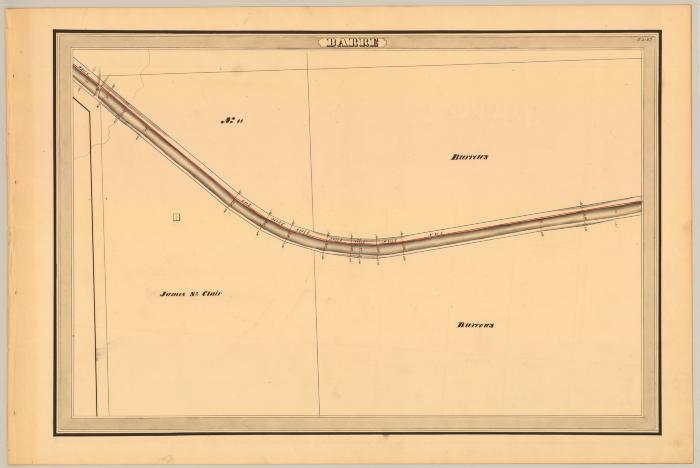 Erie Canal Survey, Barre showing St. Clair and Burrows