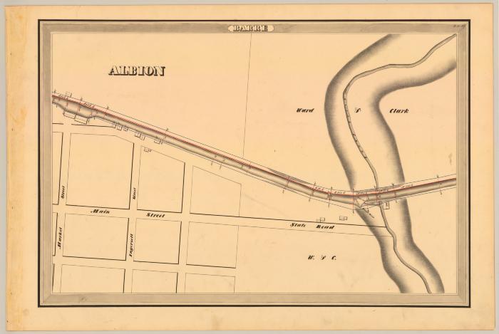 Erie Canal Survey, Barre showing Albion and Sandy Creek