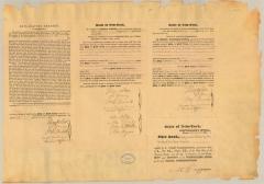 Certificate authenticating Erie Canal Survey map and field notes