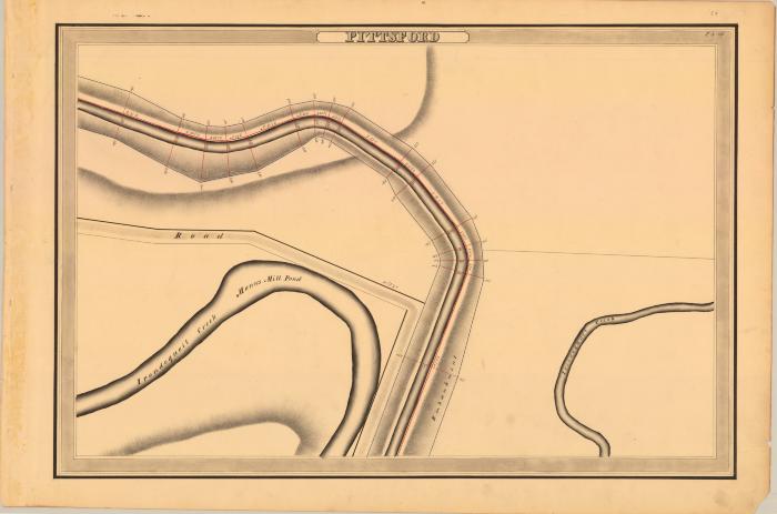 Erie Canal Survey, Pittsford showing Irondequoit Creek