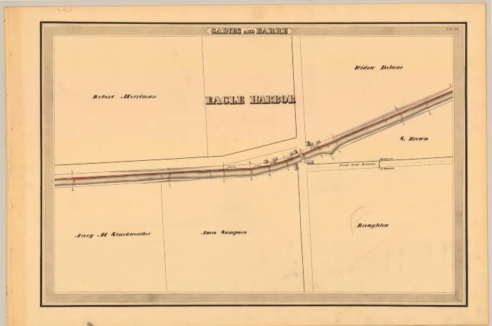Erie Canal Survey, Gaines and Barre showing Eagle Harbor