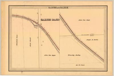 Erie Canal Survey, Gaines and Barre showing Gaines Basin
