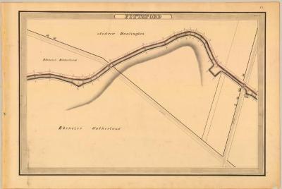 Erie Canal Survey, Pittsford showing Sutherland and Huntington
