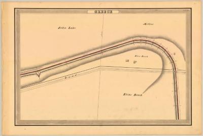 Erie Canal Survey, Greece showing Lake and Beach
